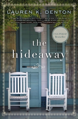 Paperback copy of "The Hideaway" by Thomas Nelson featuring a cover with a scenic design and title text.