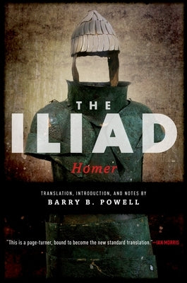 Paperback edition of The Iliad by Oxford University Press, USA, featuring a cover image of ancient Greek artwork.