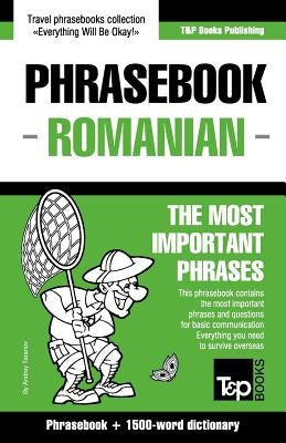 English-Romanian phrasebook and 1500-word dictionary Paperback T&p Books