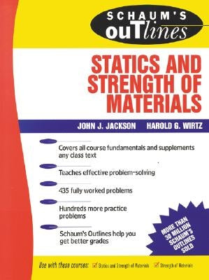Schaum's Outline of Statics and Strength of Materials Paperback McGraw-Hill Companies