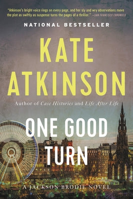 Paperback of "One Good Turn" by Back Bay Books, featuring a cover with a minimalist design and bold typography.