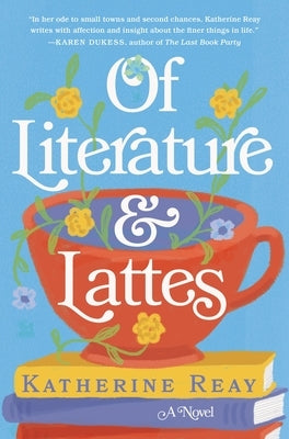 Of Literature and Lattes book by Thomas Nelson, featuring a cozy reading scene with a coffee cup and open book on a wooden table.