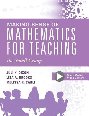Paperback book titled "Making Sense of Mathematics for Teaching the Small Group" by Solution Tree, focusing on math instruction strategies.