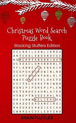 Christmas Word Search Puzzle Book: Stocking Stuffers Edition: Great Gift for Kids and Adults! Paperback Kokolo Home & Gift