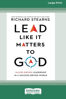 Paperback book titled "Lead Like It Matters to God" by ReadHowYouWant featuring large print text on a clean cover with a blue and white design.