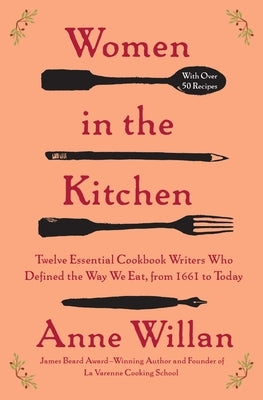 Paperback copy of "Women in the Kitchen" cookbook by Scribner Book Company, showing the book cover with title and author details.