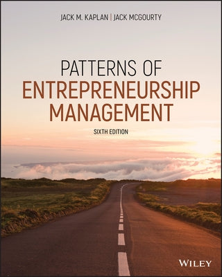 Patterns of Entrepreneurship Management Paperback Wiley
