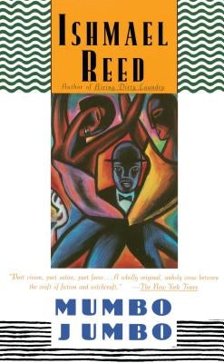 Paperback copy of Mumbo Jumbo by Scribner Book Company featuring the book cover with bold title and artistic design.