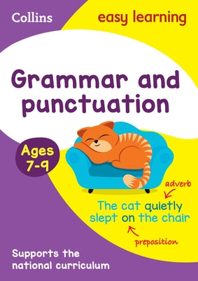 Collins Easy Learning Grammar and Punctuation book for ages 7-9, designed for children aged 7 to 11, featuring engaging educational content.