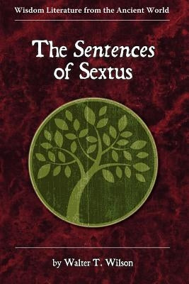 The Sentences of Sextus Paperback Society of Biblical Literature
