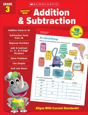 Scholastic Success with Addition & Subtraction Grade 3 Paperback Scholastic Teaching Resources