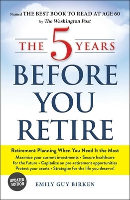 Paperback of "The 5 Years Before You Retire" by Adams Media Corporation, featuring a book cover with title and author details.