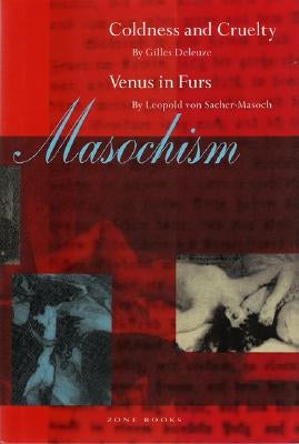 Paperback book titled "Masochism" by Zone Books, featuring a cover with abstract artwork and bold typography.