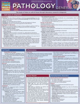 Pathology: General Paperback Quickstudy Reference Guides