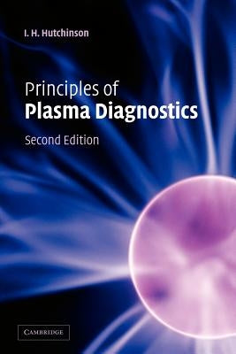 Paperback copy of Principles of Plasma Diagnostics by Cambridge University Press with scientific diagrams and text pages.
