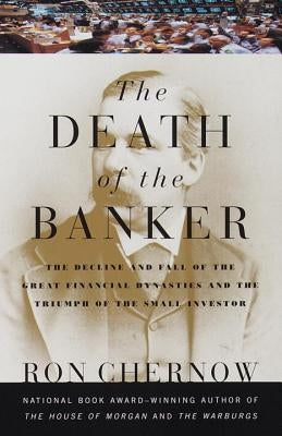 Book cover image of "The Death of the Banker" by Vintage, featuring a vintage-style illustration and bold title text.