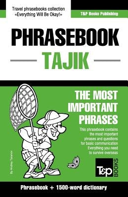 English-Tajik phrasebook and 1500-word dictionary Paperback T&p Books