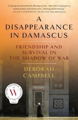 Paperback of "Disappearance in Damascus" by St. Martins Press, showing the book cover with title and author details.