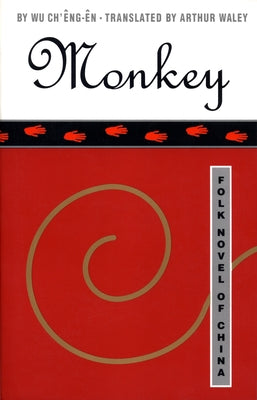 Cover image of the novel "Monkey" by Grove Press, featuring traditional Chinese art and title text.