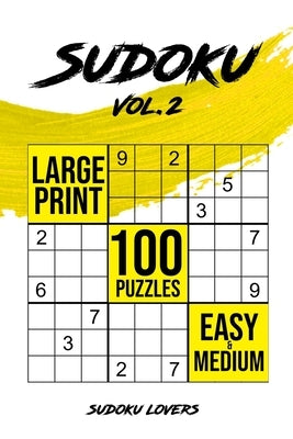 Sudoku Large Print: 100 Easy and Medium Puzzles Paperback Sudoku Books
