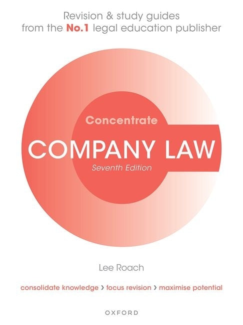 Company Law Concentrate 7th Edition Paperback Oxford University Press, USA