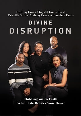 Paperback book titled "Divine Disruption: Holding on to Faith When Life Breaks Your Heart" by Thomas Nelson, with a close-up of the cover.