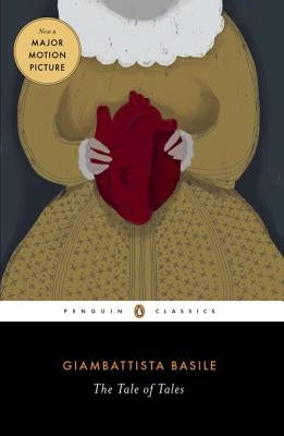 Paperback copy of The Tale of Tales by Penguin Group, featuring the book cover with colorful artwork and title text.