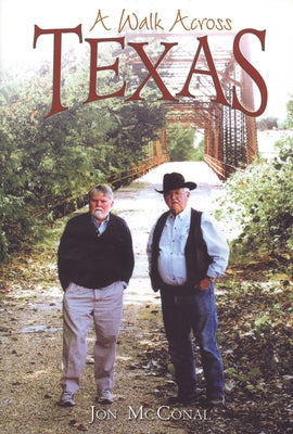 Paperback of "A Walk Across Texas" by Texas Christian University Press, showing the book cover with title and author details.