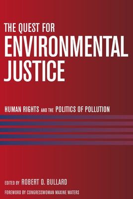 Paperback book titled "The Quest for Environmental Justice" by Counterpoint LLC, focusing on human rights and pollution politics.