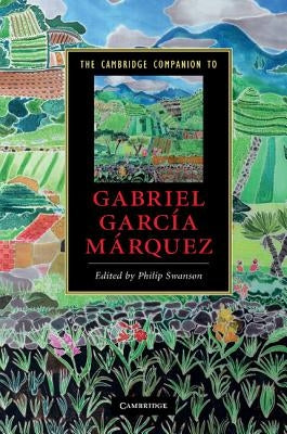 Paperback book titled The Cambridge Companion to Gabriel García Márquez by Cambridge University Press, featuring a colorful cover design.