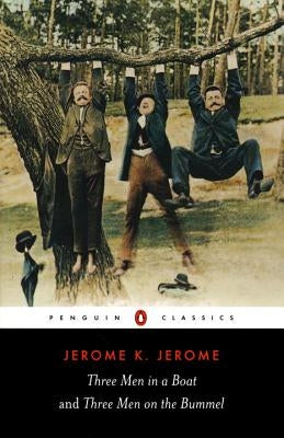 Cover image of Penguin Group editions for "Three Men in a Boat" and "Three Men on the Bummel" books.