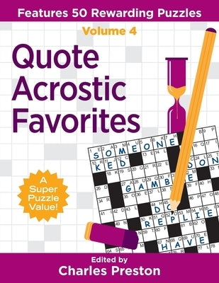 Quote Acrostic Favorites: Features 50 Rewarding Puzzles Paperback Aka Associates