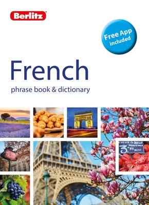 Berlitz French Phrase Book and Dictionary, bilingual language guide with phrases and vocabulary for learning French.