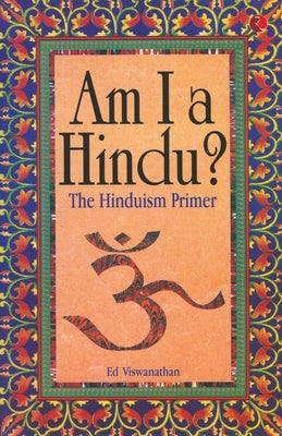 Paperback book titled "Am I a Hindu" by Rupa showing the front cover with Hindu symbols and colorful design.