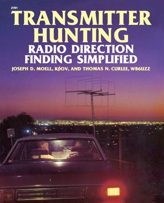 Paperback book titled "Transmitter Hunting: Radio Direction Finding Simplified" by McGraw Hill Tab, featuring a cover with radio equipment.