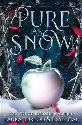 Paperback copy of "Pure as Snow: A Snow White Retelling" with a white cover and elegant design by Independently Published.