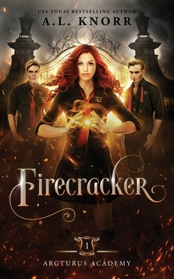 Paperback of Firecracker by Intellectually Promiscuous Press, young adult fantasy novel with vibrant cover art.