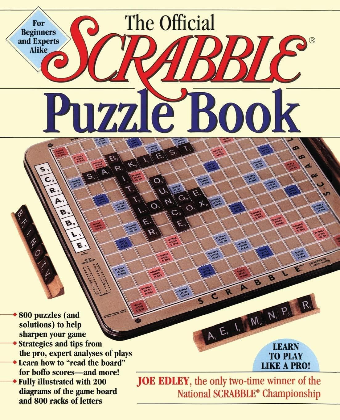 The Official Scrabble Puzzle Book Puzzles and Games Joe Edley