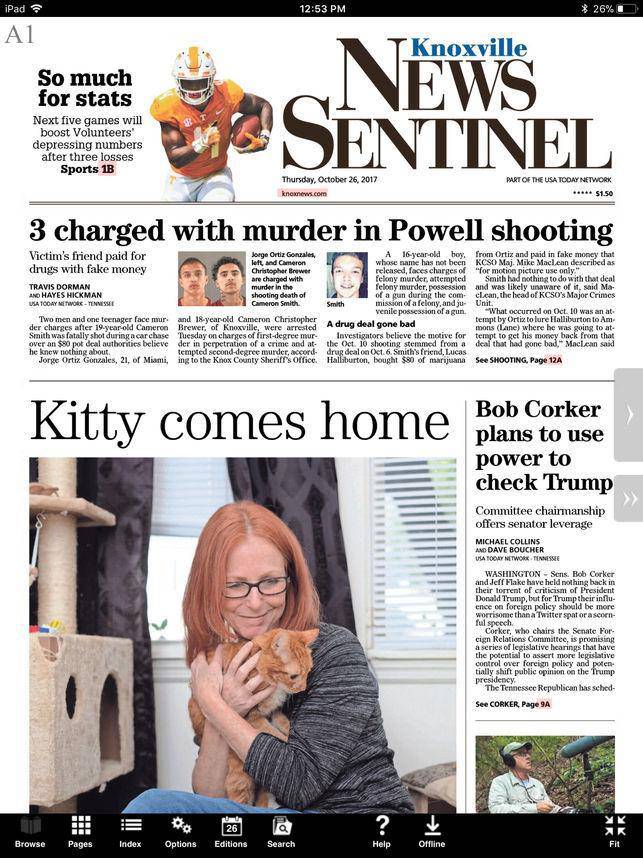 Knoxville News Sentinel Sunday Only Delivery for 12 Weeks Knoxville News Sentinel