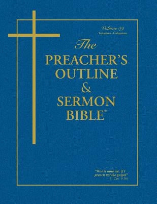 Preacher's Outline and Sermon Bible KJV featuring Galatians and Colossians, Leadership Ministries Worldwide branding, open pages.