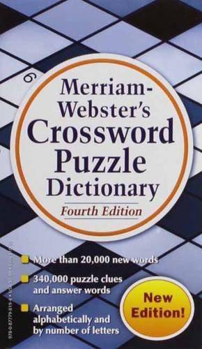 Merriam-Webster's Crossword Puzzle Dictionary Games-Puzzles-Word Games Merriam-Webster