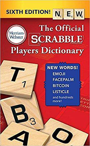 The Official Scrabble Players Dictionary Games-Puzzles-Word Games Merriam-Webster