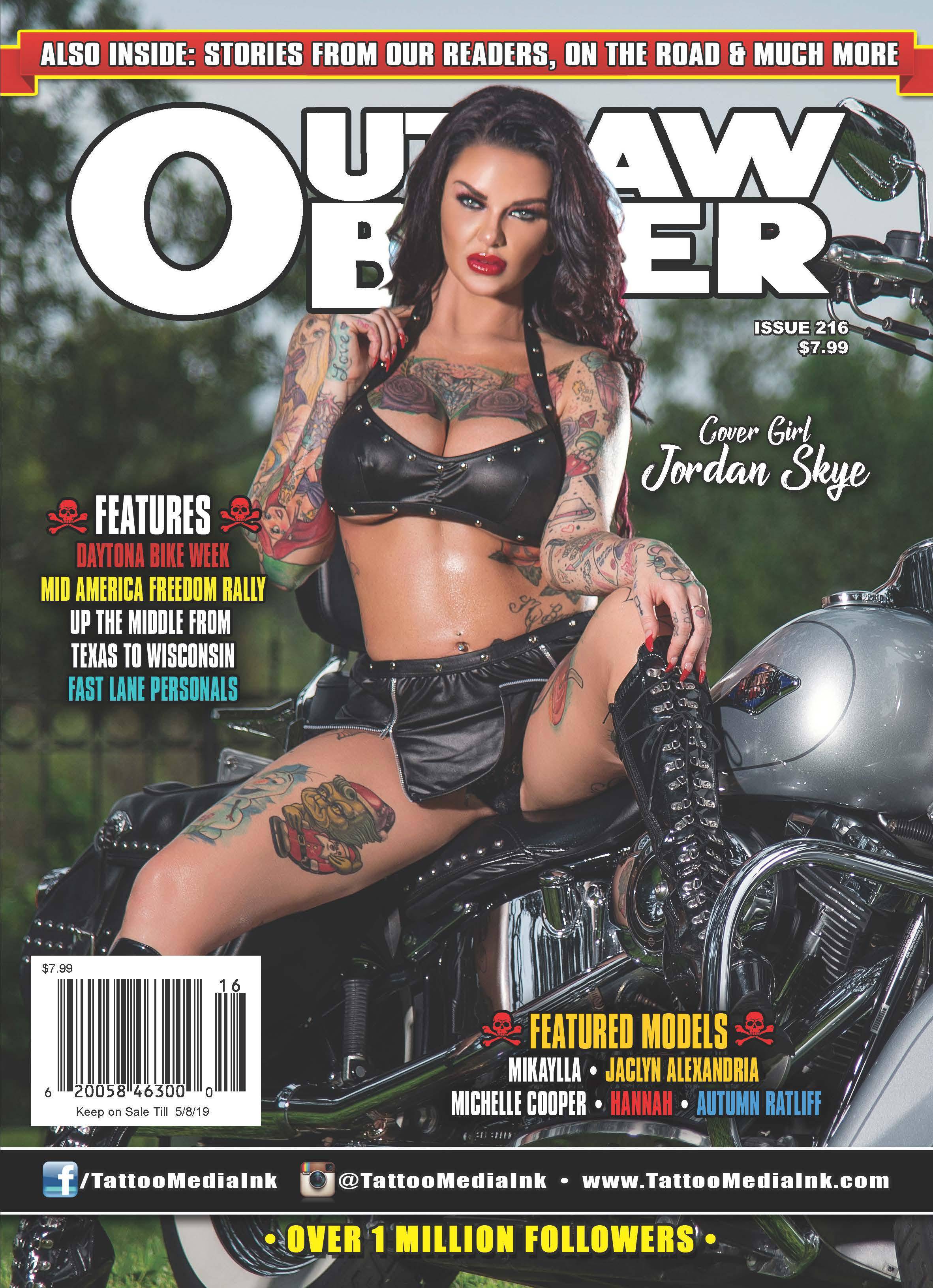 Outlaw Biker Magazine Single Issue Magazines Outlaw Biker Issue 216