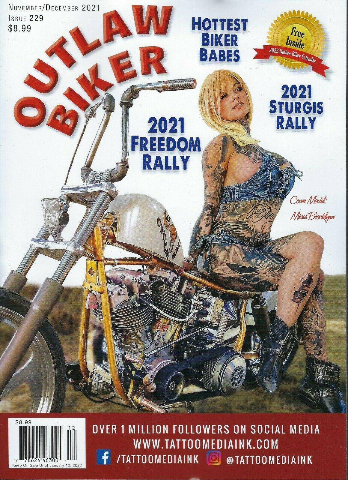 Outlaw Biker magazine Nov Single Issue Magazines Outlaw Biker
