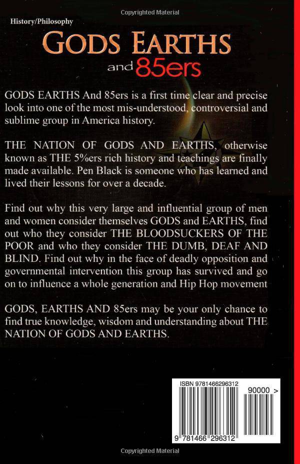 Gods, Earths and 85ers Religion and Spirituality Pen Black