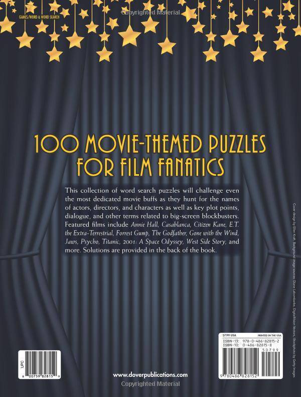 At the Movies Word Search Puzzles Puzzles & Games Rattiner, Ilene J