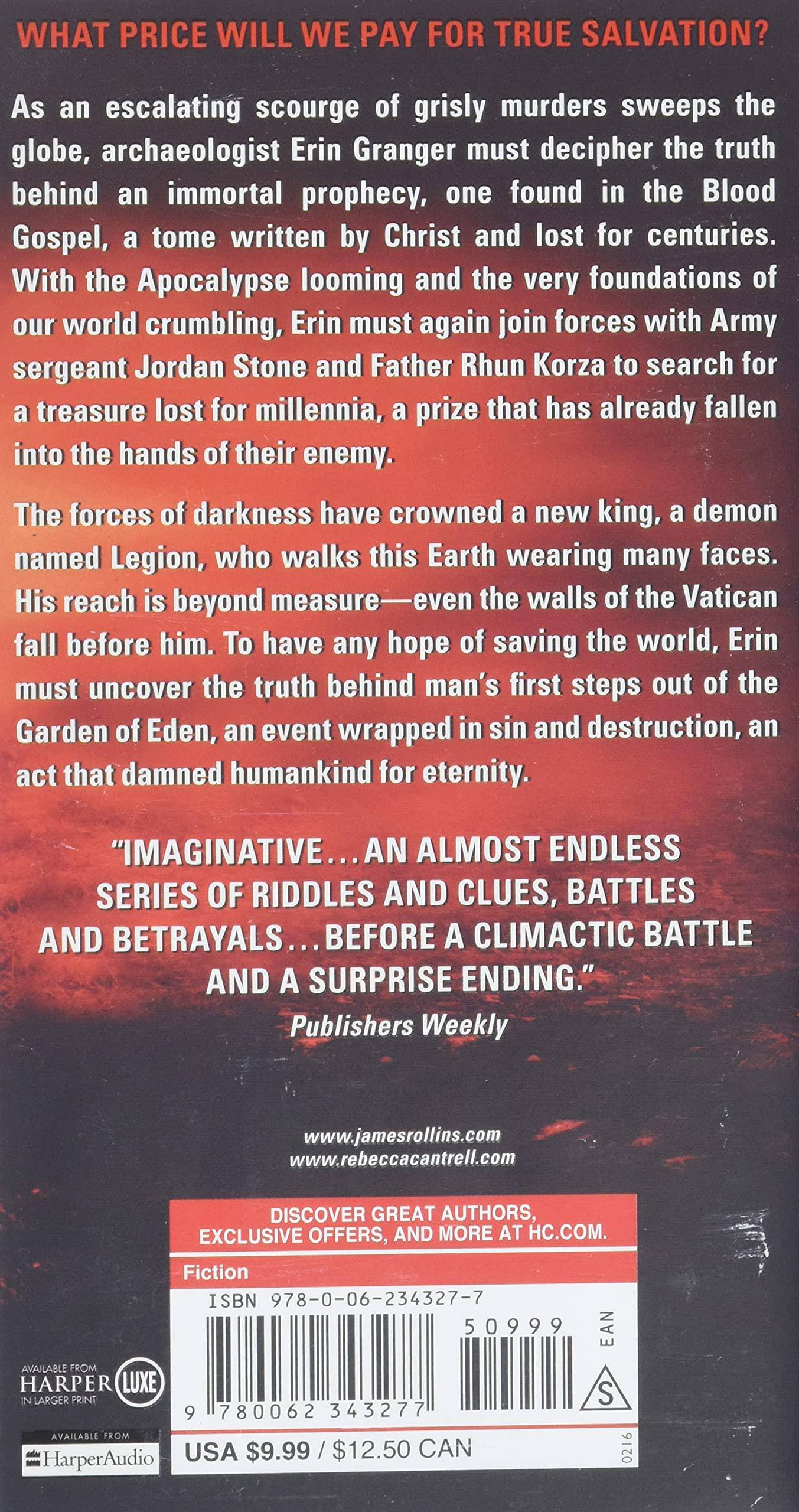 Blood Infernal Fiction | Thrillers | Supernatural Rollins, James (Author), Cantrell, Rebecca (Author)