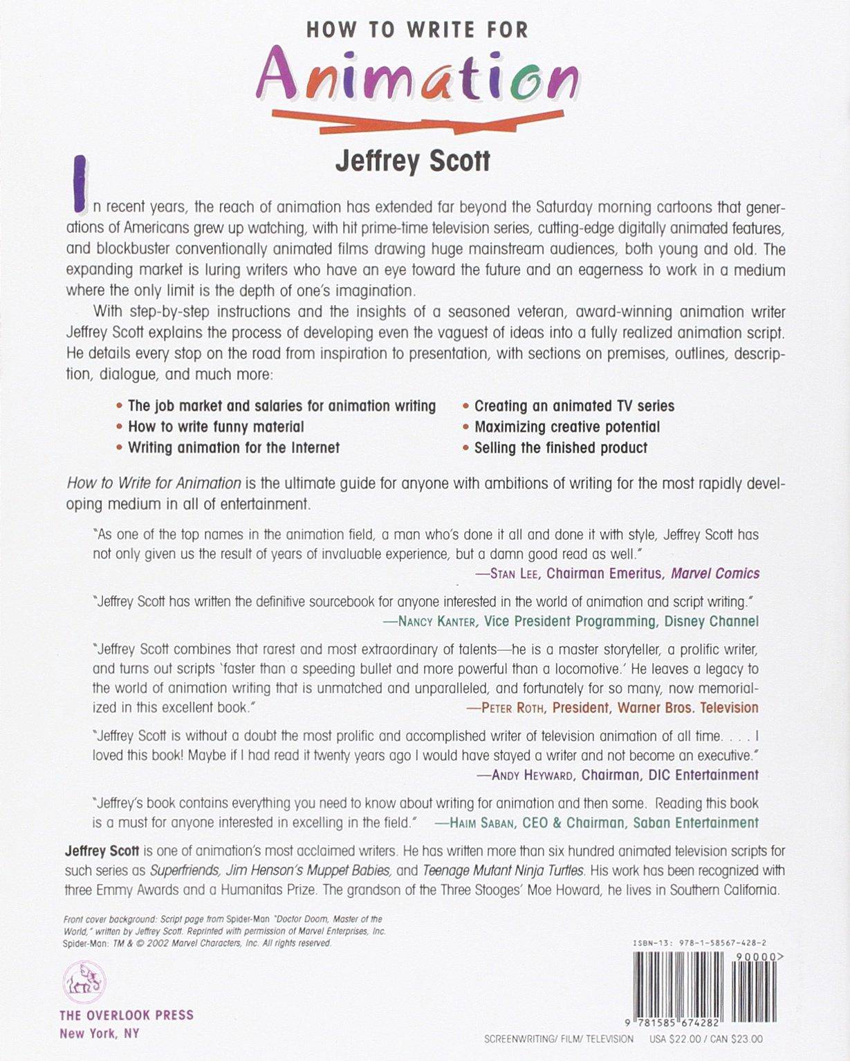 How to Write for Animation Language Arts & Disciplines | Writing | General Scott, Jeffrey