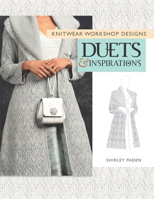 Paperback book titled "Knitwear Workshop Designs" by Shirley Paden Custom Knits, featuring knitted garment illustrations and design ideas.