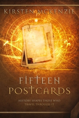 Set of fifteen postcards in a paperback book by Squabbling Sparrows Press, featuring colorful and artistic postcard designs.